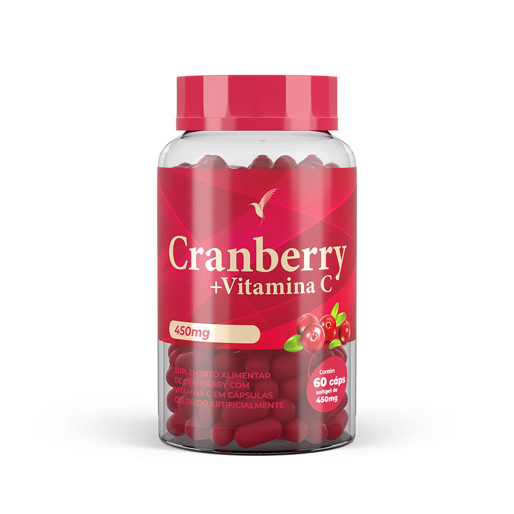 Cranberry + Vitamina C - 30 dias - 60 cápsulas